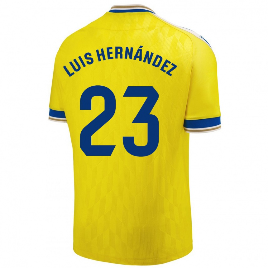 Vaikiškas Luis Hernández #23 Geltona Namų Marškinėliai 2023/24 T-Shirt