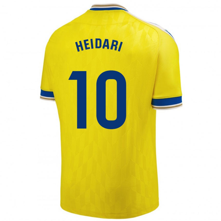 Vaikiškas Arman Heidari #10 Geltona Namų Marškinėliai 2023/24 T-Shirt