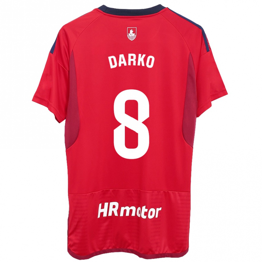 Vaikiškas Darko Brasanac #8 Raudona Namų Marškinėliai 2023/24 T-Shirt