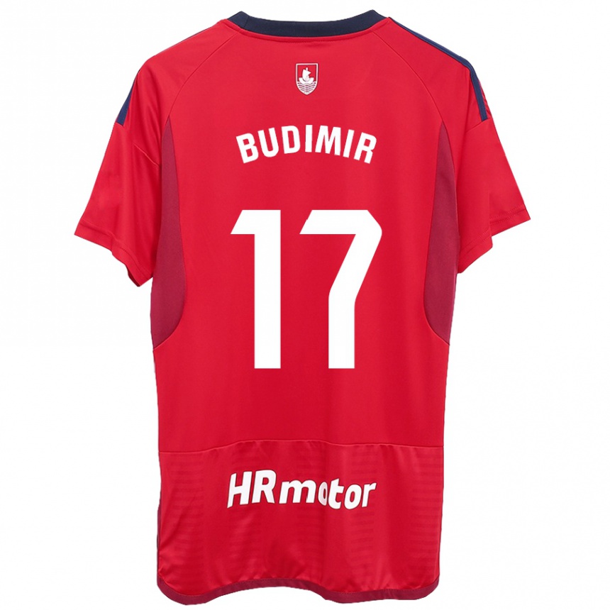 Vaikiškas Ante Budimir #17 Raudona Namų Marškinėliai 2023/24 T-Shirt