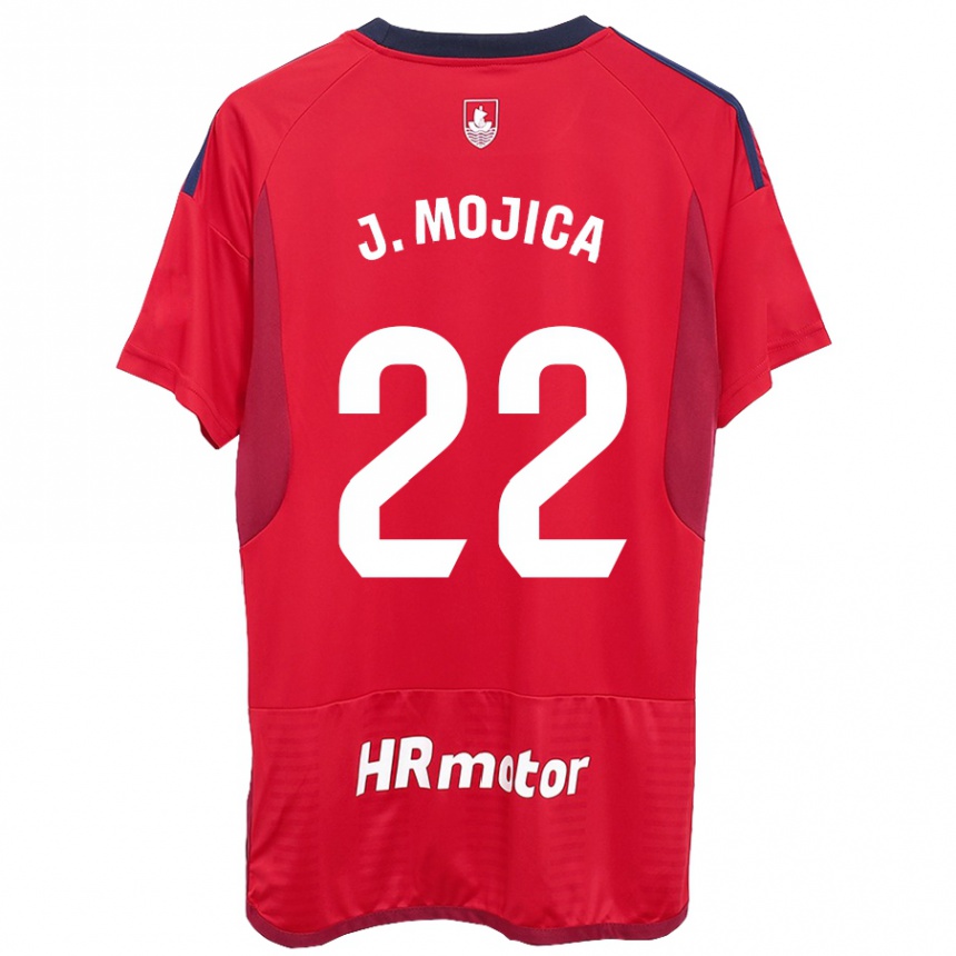 Vaikiškas Johan Mojica #22 Raudona Namų Marškinėliai 2023/24 T-Shirt