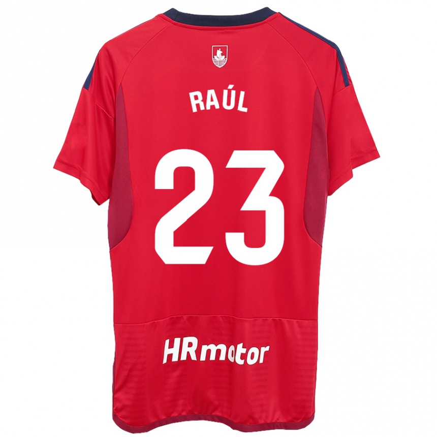 Vaikiškas Raúl García #23 Raudona Namų Marškinėliai 2023/24 T-Shirt