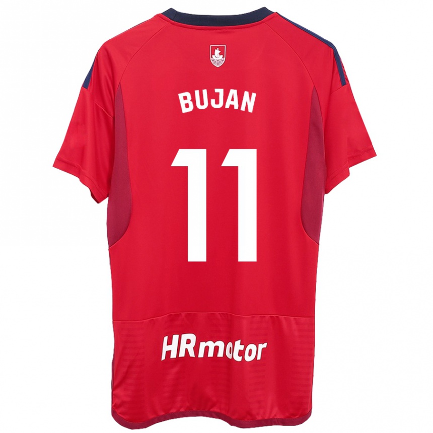 Vaikiškas Unai Buján #11 Raudona Namų Marškinėliai 2023/24 T-Shirt