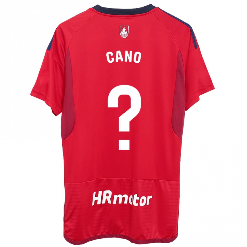 Vaikiškas Javi Caño #0 Raudona Namų Marškinėliai 2023/24 T-Shirt