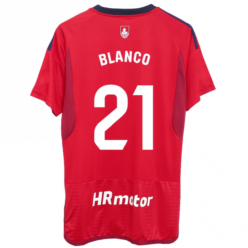 Vaikiškas Alexia Blanco Llacuno #21 Raudona Namų Marškinėliai 2023/24 T-Shirt