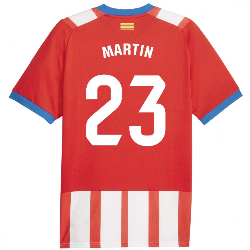 Vaikiškas Iván Martín #23 Raudona Balta Namų Marškinėliai 2023/24 T-Shirt