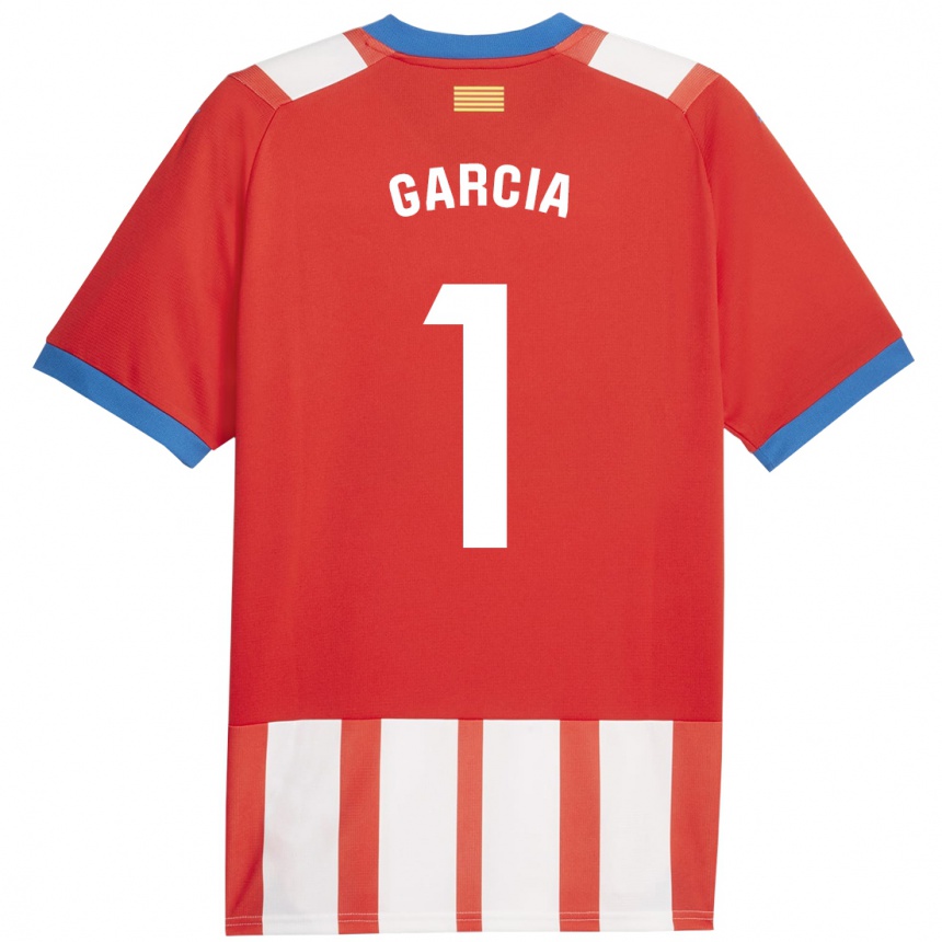 Vaikiškas Lucas García #1 Raudona Balta Namų Marškinėliai 2023/24 T-Shirt