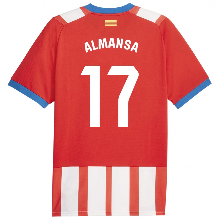 Vaikiškas Alex Almansa #17 Raudona Balta Namų Marškinėliai 2023/24 T-Shirt