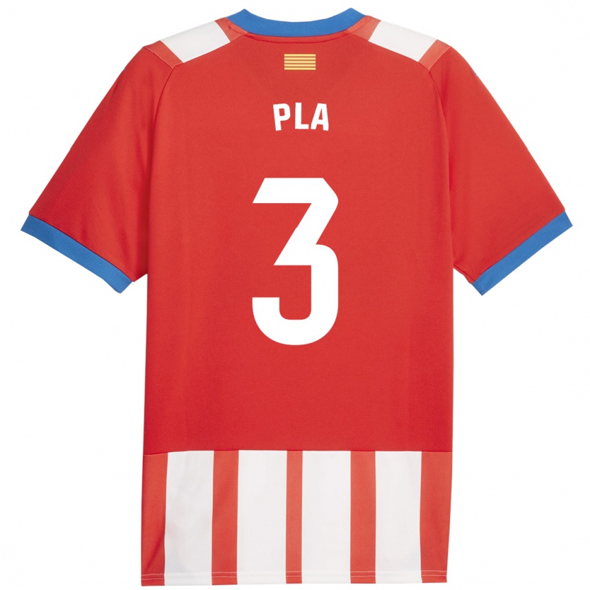 Vaikiškas Marta Pla #3 Raudona Balta Namų Marškinėliai 2023/24 T-Shirt