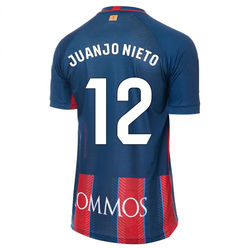 Vaikiškas Juanjo Nieto #12 Karinis Jūrų Laivynas Namų Marškinėliai 2023/24 T-Shirt