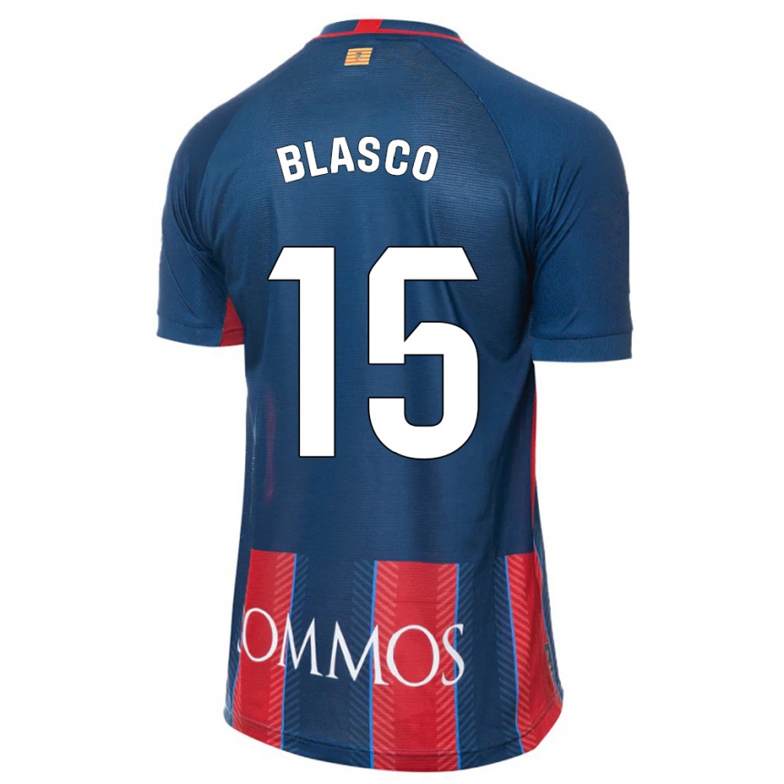 Vaikiškas Jérémy Blasco #15 Karinis Jūrų Laivynas Namų Marškinėliai 2023/24 T-Shirt