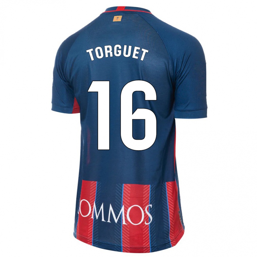 Vaikiškas Miguel Torguet #16 Karinis Jūrų Laivynas Namų Marškinėliai 2023/24 T-Shirt