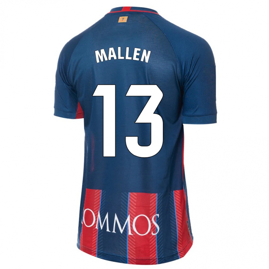 Vaikiškas Lucía Mallén #13 Karinis Jūrų Laivynas Namų Marškinėliai 2023/24 T-Shirt