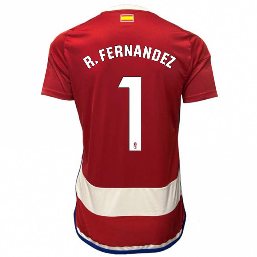 Vaikiškas Raúl Fernández #1 Raudona Namų Marškinėliai 2023/24 T-Shirt