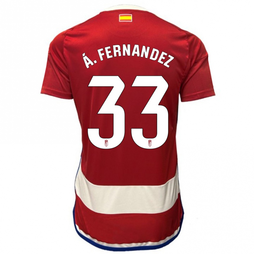 Vaikiškas Álvaro Fernández #33 Raudona Namų Marškinėliai 2023/24 T-Shirt