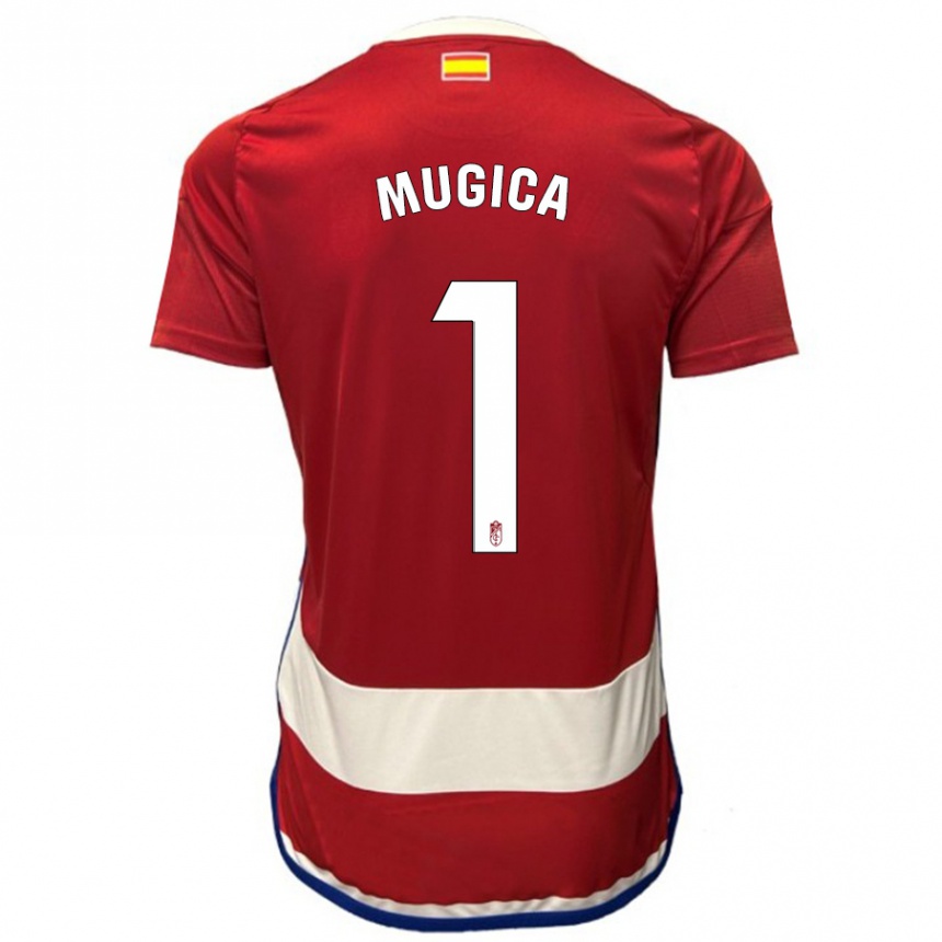 Vaikiškas Juan Múgica #1 Raudona Namų Marškinėliai 2023/24 T-Shirt