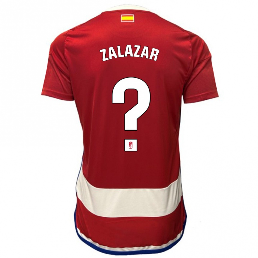 Vaikiškas Mauro Zalazar #0 Raudona Namų Marškinėliai 2023/24 T-Shirt