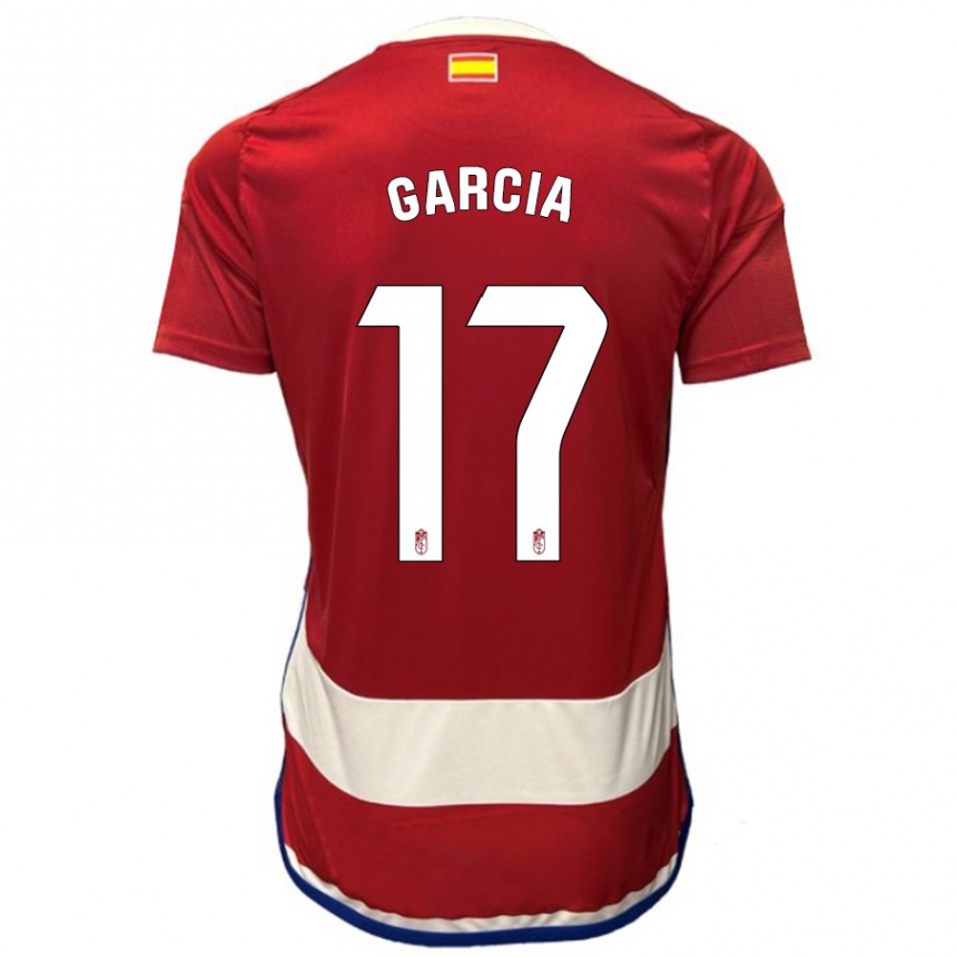 Vaikiškas Naima García #17 Raudona Namų Marškinėliai 2023/24 T-Shirt