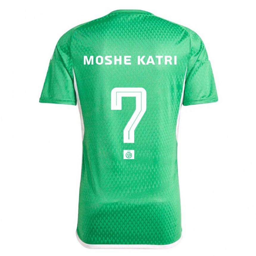 Vaikiškas Roy Moshe Katri #0 Balta Mėlyna Namų Marškinėliai 2023/24 T-Shirt