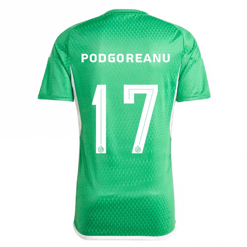 Vaikiškas Suf Podgoreanu #17 Balta Mėlyna Namų Marškinėliai 2023/24 T-Shirt