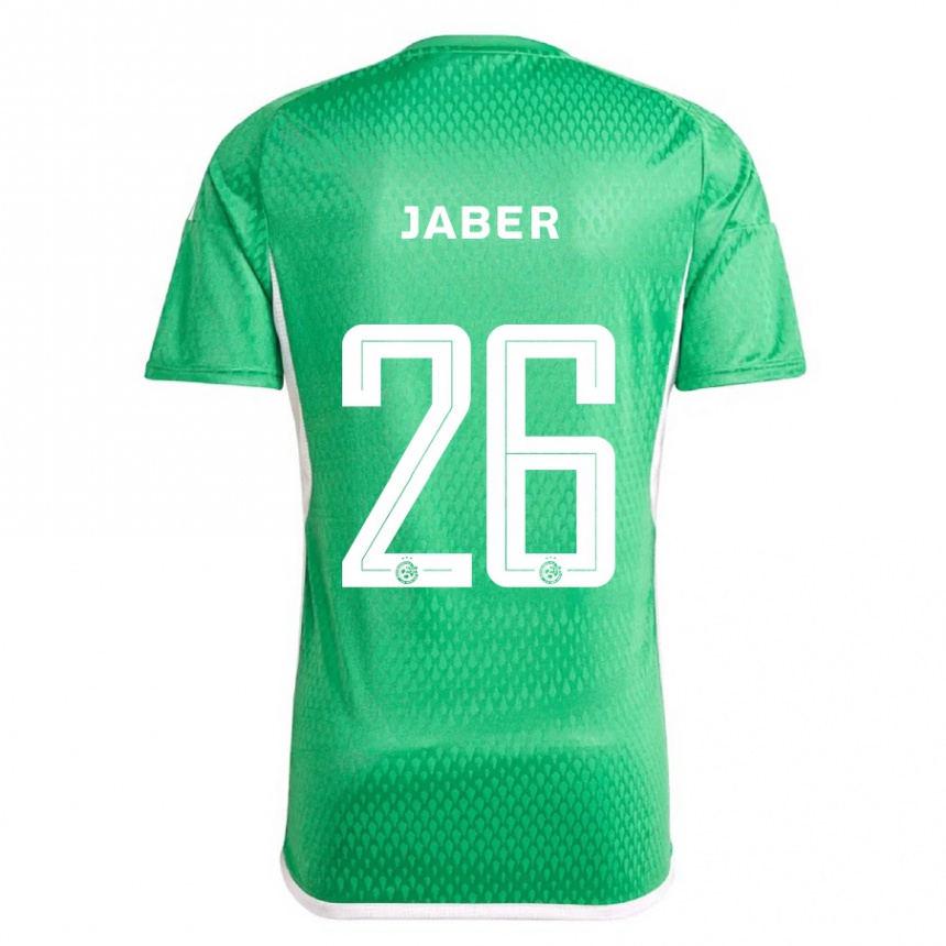 Vaikiškas Mahmoud Jaber #26 Balta Mėlyna Namų Marškinėliai 2023/24 T-Shirt