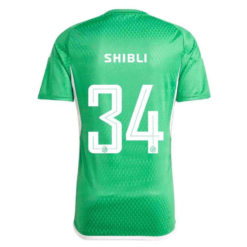 Vaikiškas Hamza Shibli #34 Balta Mėlyna Namų Marškinėliai 2023/24 T-Shirt