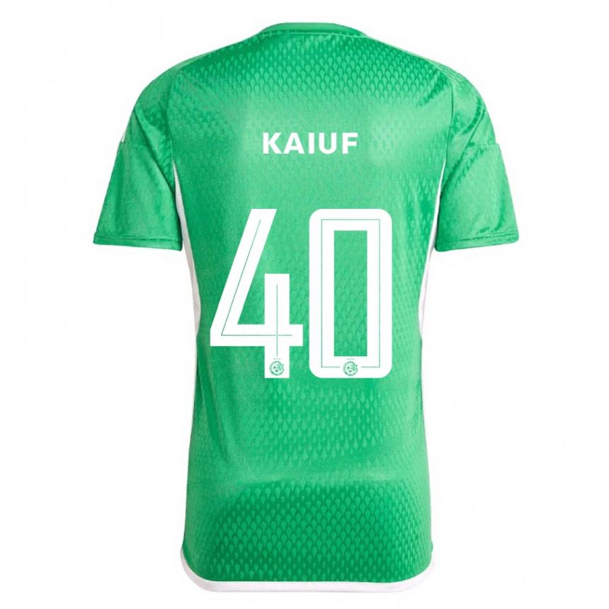 Vaikiškas Sharif Kaiuf #40 Balta Mėlyna Namų Marškinėliai 2023/24 T-Shirt