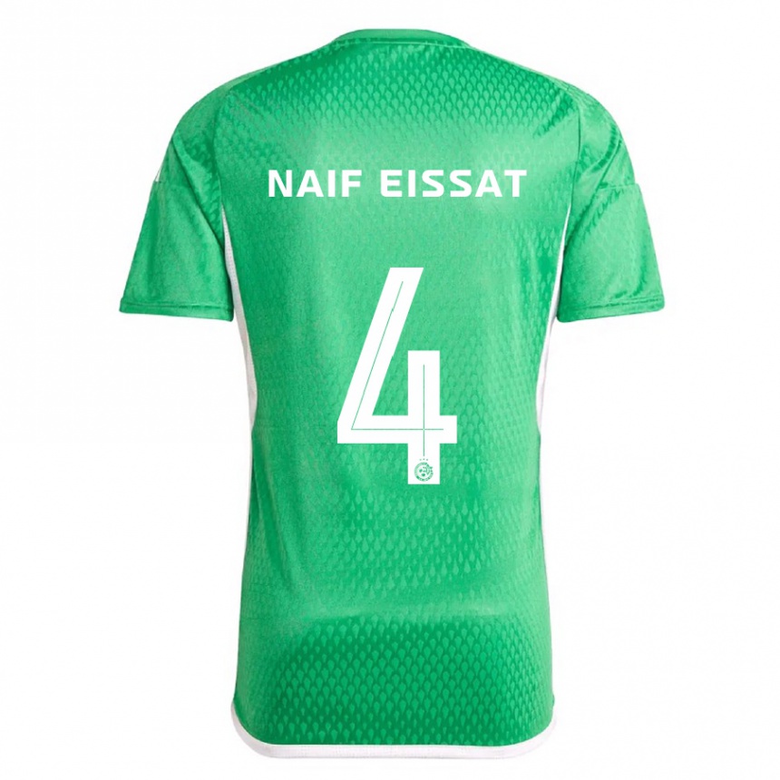 Vaikiškas Lisav Naif Eissat #4 Balta Mėlyna Namų Marškinėliai 2023/24 T-Shirt