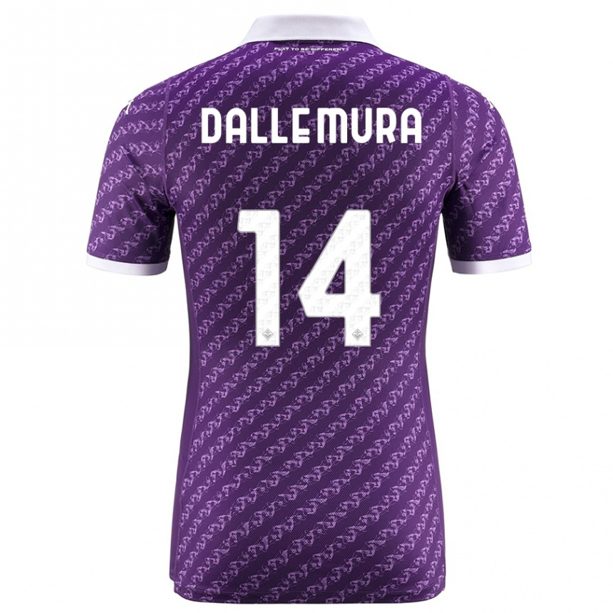 Vaikiškas Christian Dalle Mura #14 Violetinė Namų Marškinėliai 2023/24 T-Shirt