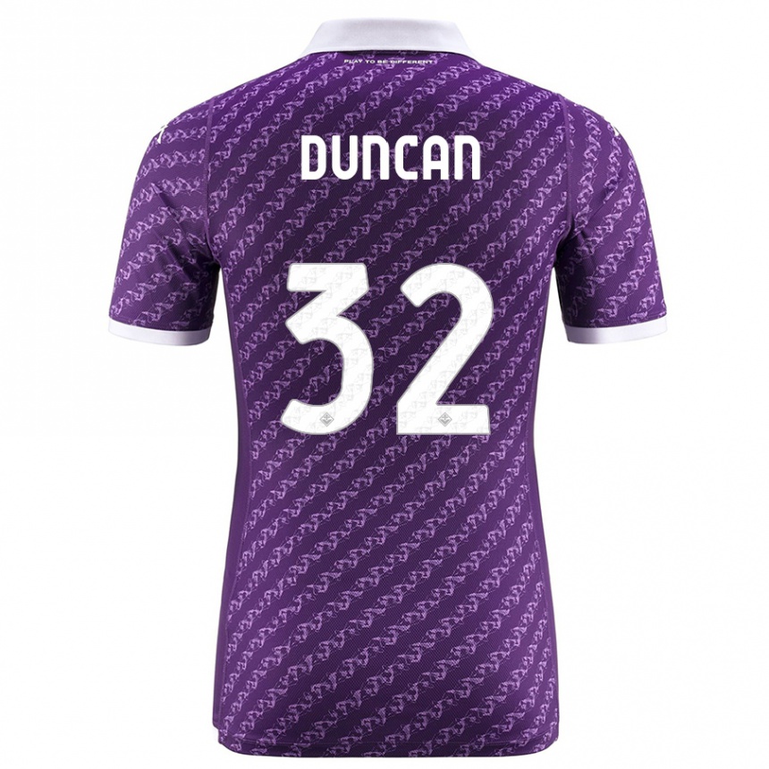 Vaikiškas Alfred Duncan #32 Violetinė Namų Marškinėliai 2023/24 T-Shirt