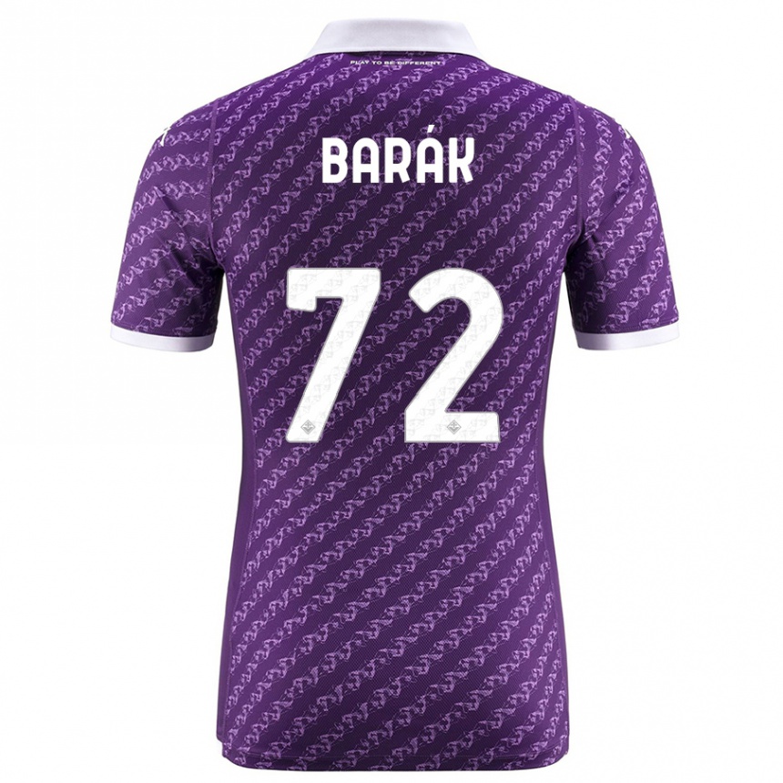 Vaikiškas Antonin Barak #72 Violetinė Namų Marškinėliai 2023/24 T-Shirt