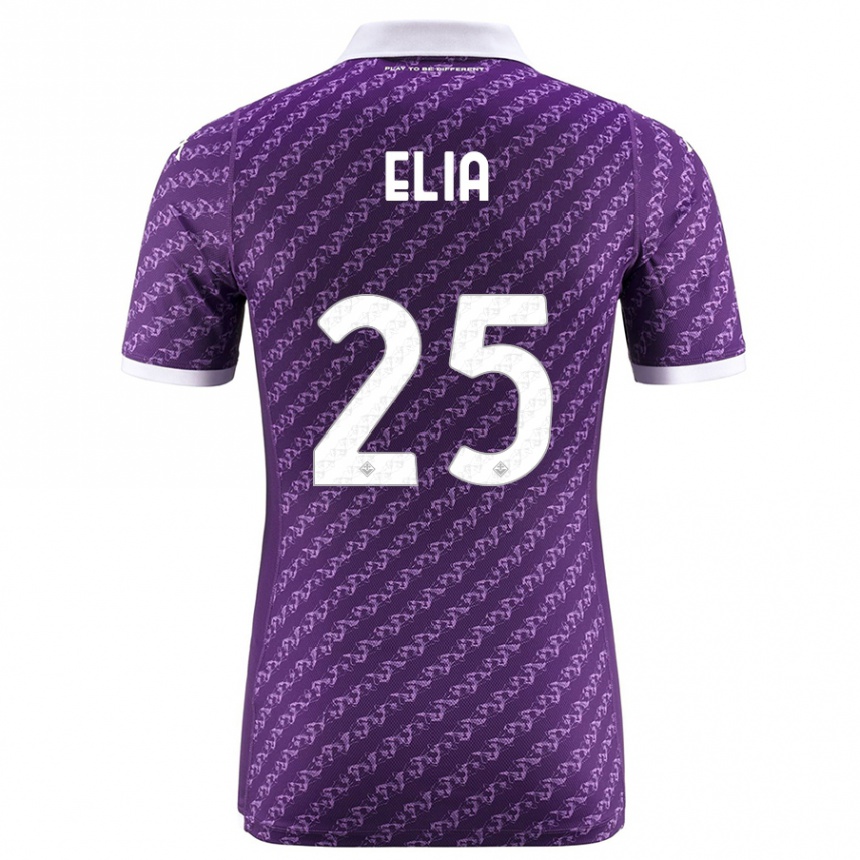 Vaikiškas Mirko Elia #25 Violetinė Namų Marškinėliai 2023/24 T-Shirt