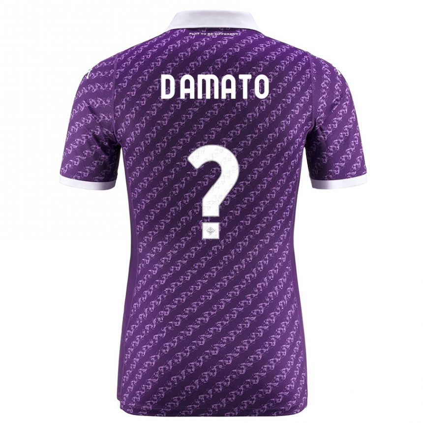 Vaikiškas Gabriele D'amato #0 Violetinė Namų Marškinėliai 2023/24 T-Shirt