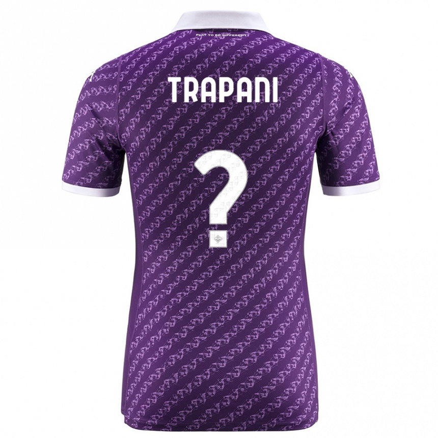 Vaikiškas Niccolò Trapani #0 Violetinė Namų Marškinėliai 2023/24 T-Shirt