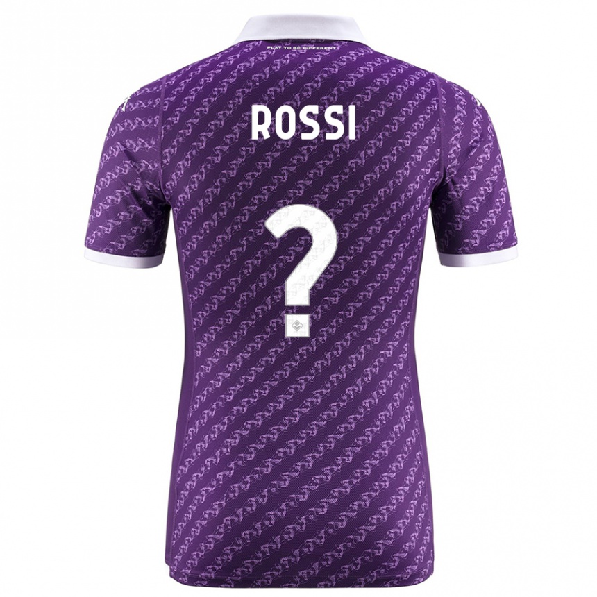 Vaikiškas Alessandro Rossi #0 Violetinė Namų Marškinėliai 2023/24 T-Shirt