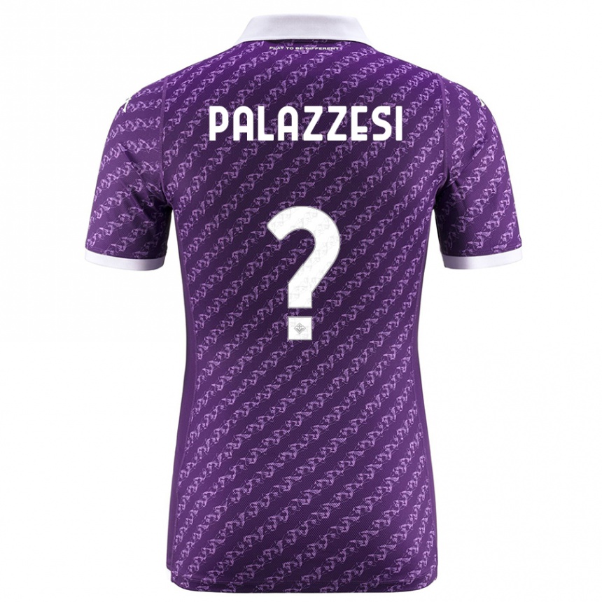 Vaikiškas Yuri Palazzesi #0 Violetinė Namų Marškinėliai 2023/24 T-Shirt