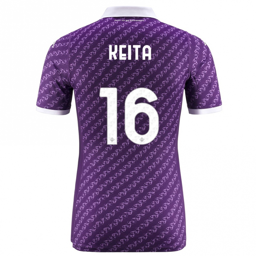 Vaikiškas Bala Keita #16 Violetinė Namų Marškinėliai 2023/24 T-Shirt