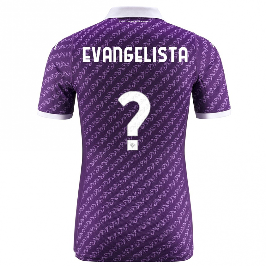 Vaikiškas Carlo Evangelista #0 Violetinė Namų Marškinėliai 2023/24 T-Shirt