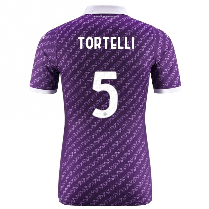 Vaikiškas Alice Tortelli #5 Violetinė Namų Marškinėliai 2023/24 T-Shirt