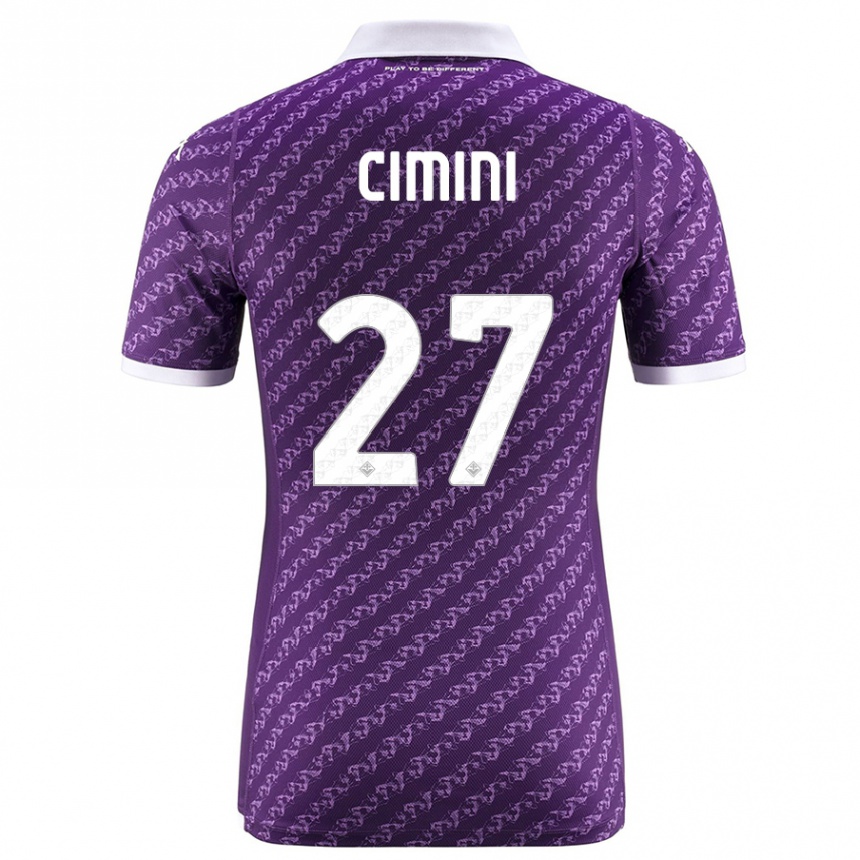 Vaikiškas Linda Tucceri Cimini #27 Violetinė Namų Marškinėliai 2023/24 T-Shirt