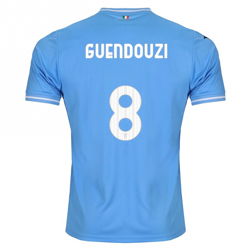 Vaikiškas Matteo Guendouzi #8 Mėlyna Namų Marškinėliai 2023/24 T-Shirt