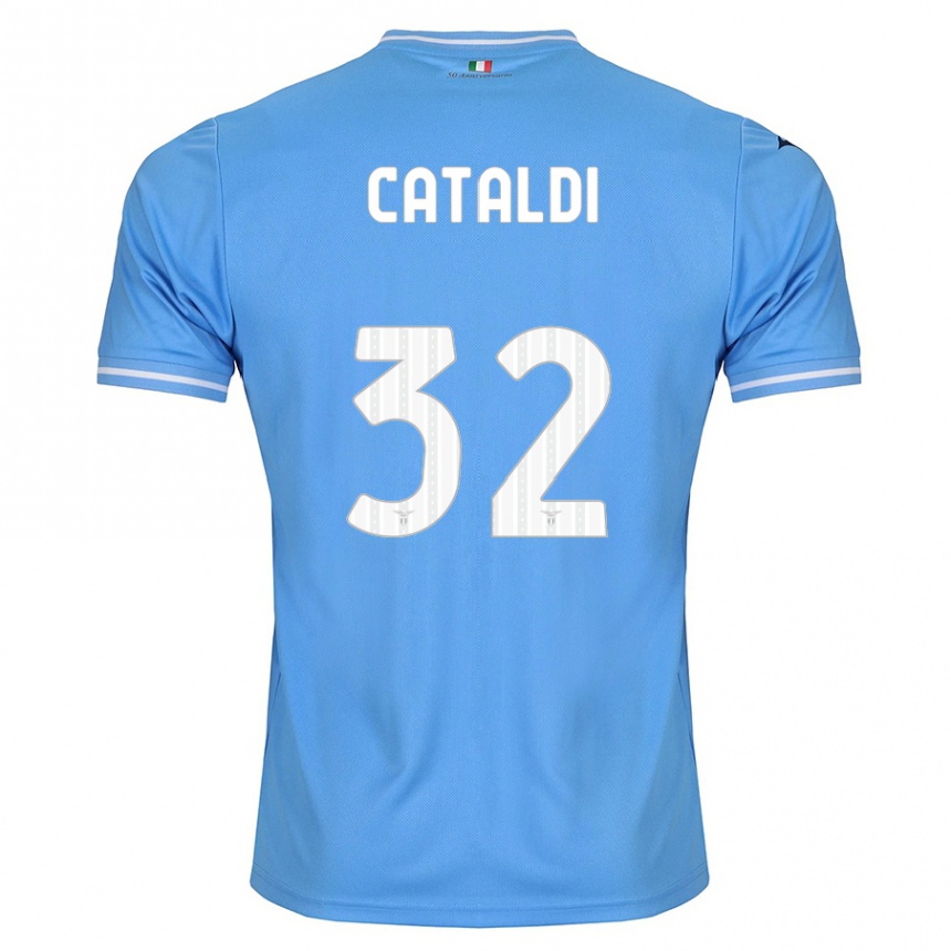 Vaikiškas Danilo Cataldi #32 Mėlyna Namų Marškinėliai 2023/24 T-Shirt