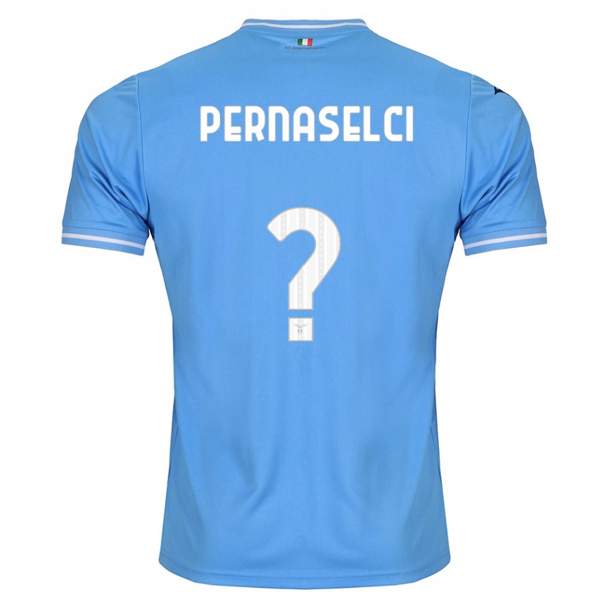 Vaikiškas Leonardo Pernaselci #0 Mėlyna Namų Marškinėliai 2023/24 T-Shirt