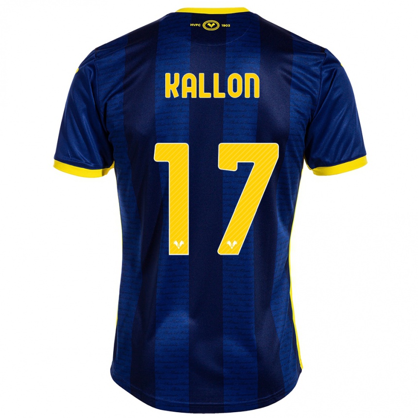 Vaikiškas Yayah Kallon #17 Karinis Jūrų Laivynas Namų Marškinėliai 2023/24 T-Shirt