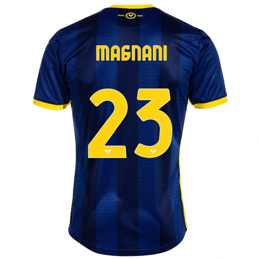 Vaikiškas Giangiacomo Magnani #23 Karinis Jūrų Laivynas Namų Marškinėliai 2023/24 T-Shirt