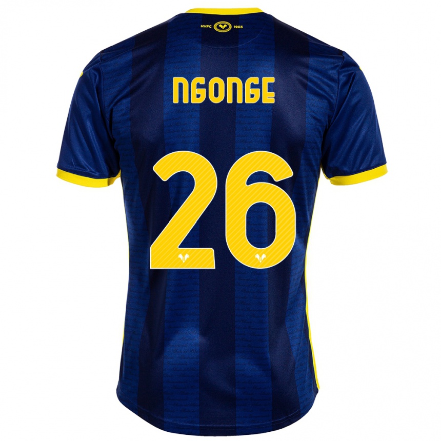 Vaikiškas Cyril Ngonge #26 Karinis Jūrų Laivynas Namų Marškinėliai 2023/24 T-Shirt