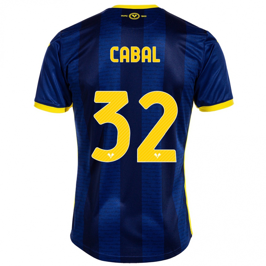 Vaikiškas Juan Cabal #32 Karinis Jūrų Laivynas Namų Marškinėliai 2023/24 T-Shirt