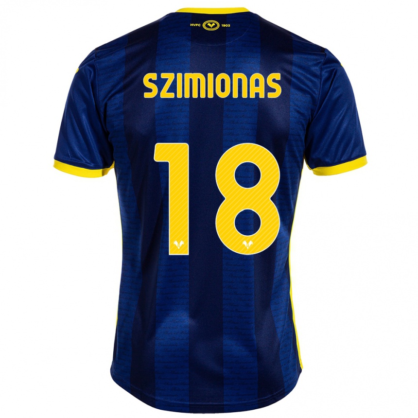 Vaikiškas Luca Szimionas #18 Karinis Jūrų Laivynas Namų Marškinėliai 2023/24 T-Shirt