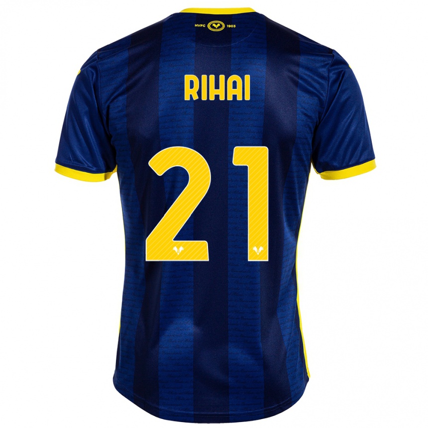 Vaikiškas Aiman Rihai #21 Karinis Jūrų Laivynas Namų Marškinėliai 2023/24 T-Shirt