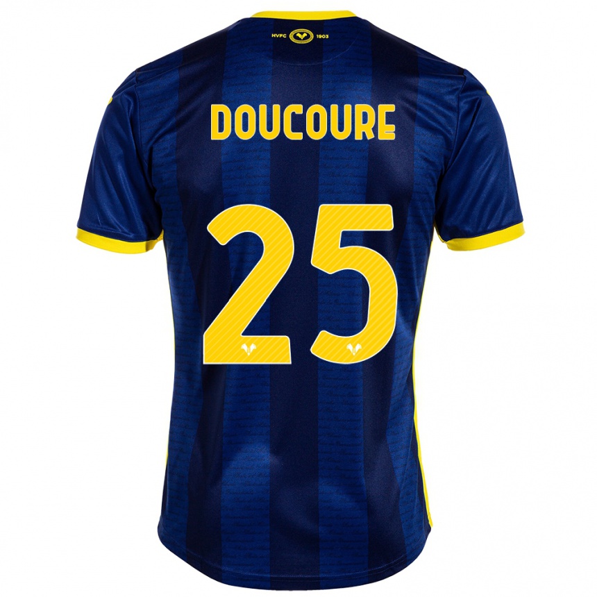 Vaikiškas Mamedi Doucouré #25 Karinis Jūrų Laivynas Namų Marškinėliai 2023/24 T-Shirt